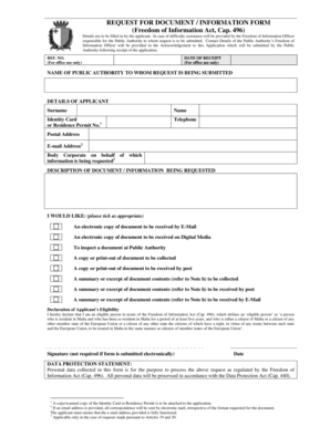 Freedom of Information Request Form