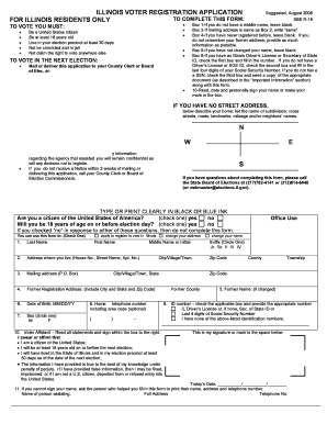 Illinois Voter Registration Application