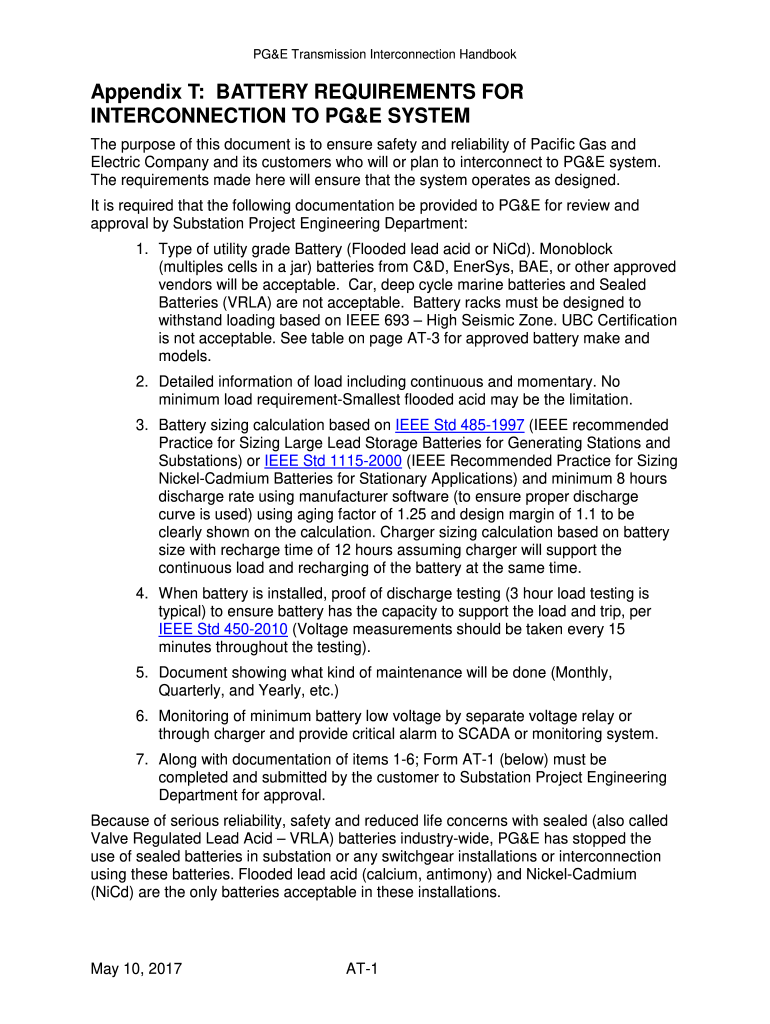 PGandE Transmission Interconnection Handbook Preview on Page 1
