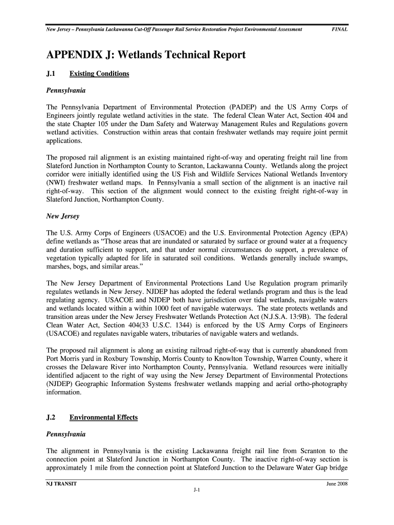 New Jersey Pennsylvania Lackawanna Cut-Off Passenger Rail Service Restoration Project Environmental  Preview on Page 1