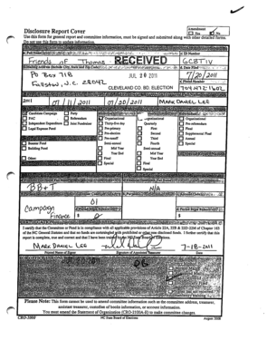 North Carolina Disclosure Report