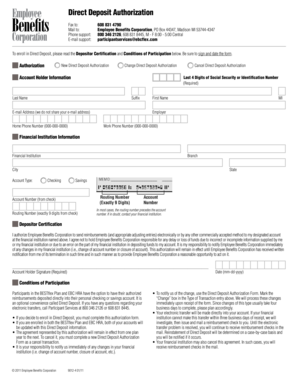 Direct Deposit Authorization Form