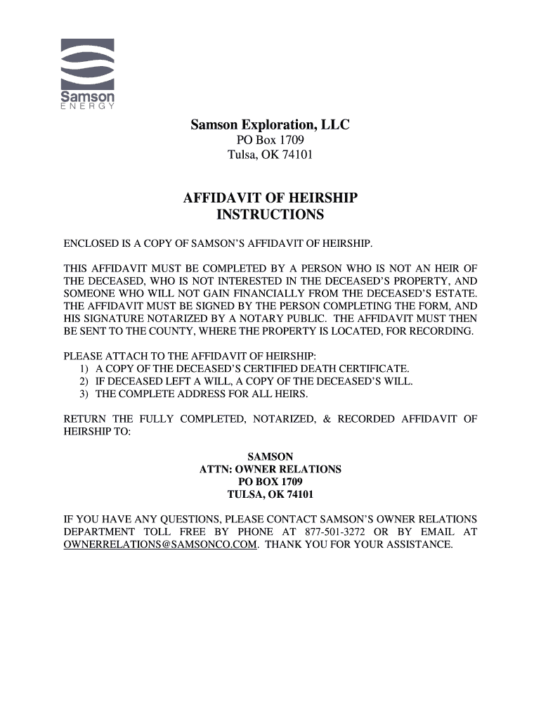 affidavit of heirship kansas Preview on Page 1