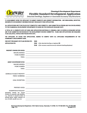 Flexible Standard Development Application