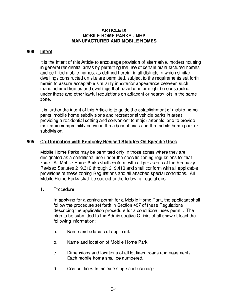 MOBILE HOME PARKS - MHP Preview on Page 1