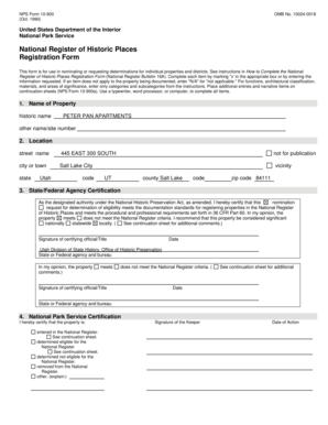 National Register of Historic Places Registration Form