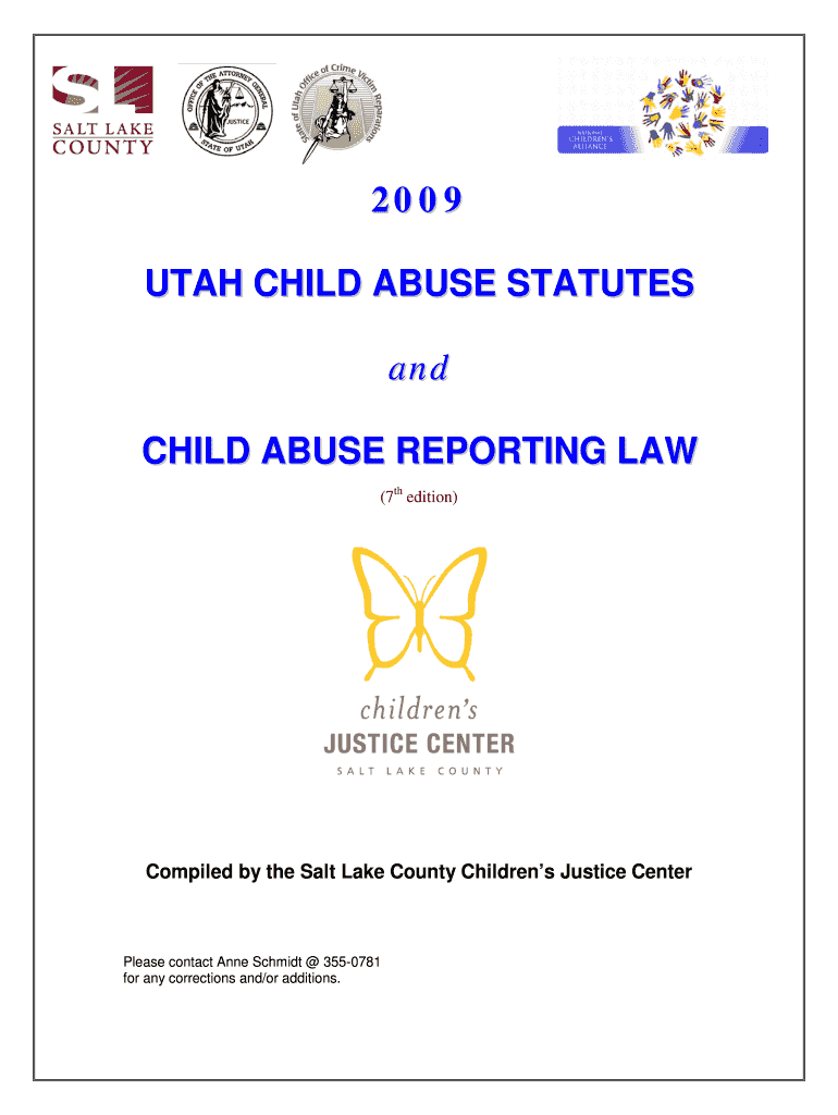 UTAH CHILD ABUSE STATUTES Preview on Page 1