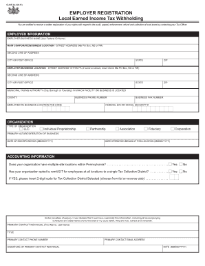 Pennsylvania Employer Registration Form