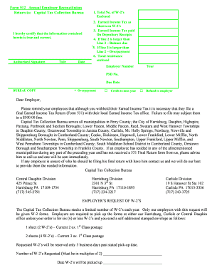 Form 512 Annual Employer Reconciliation