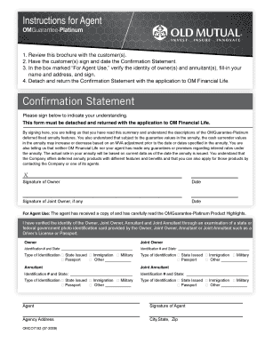 OMGuarantee-Platinum Annuity Application