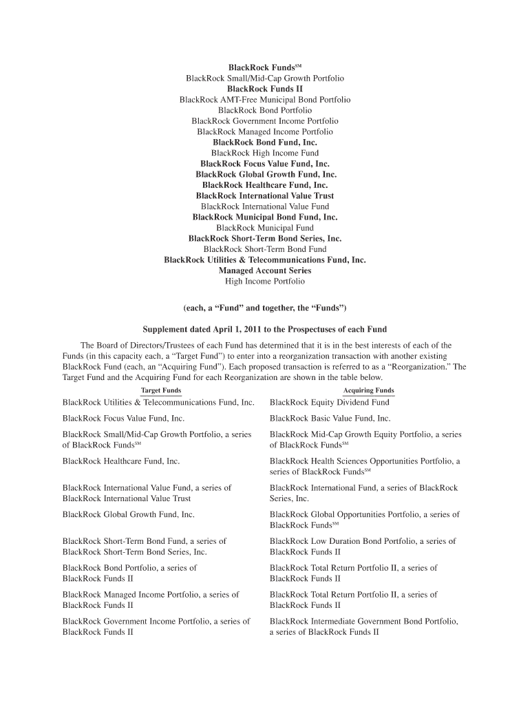 BlackRock FundsSM BlackRock Small Mid-Cap Growth Portfolio Preview on Page 1