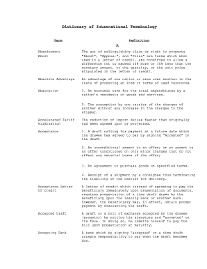 Dictionary of International Terminology - Genpt