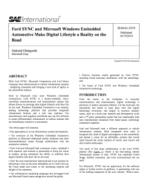 Ford SYNC and Microsoft Windows Embedded