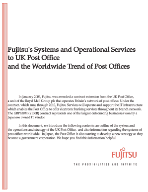 Fujitsu's Systems and Operational Services