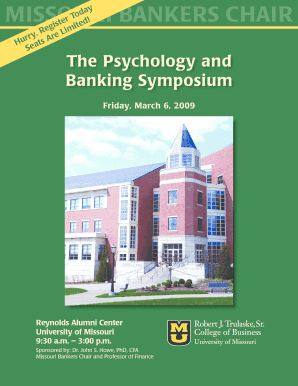 Psychology and Banking Symposium Registration
