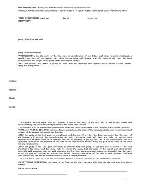 MTA Warranty Deed
