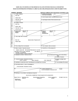 Model health certificate for imports of gelatine - nvms-gvc