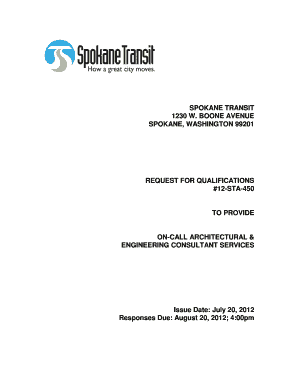 REQUEST FOR QUALIFICATIONS #12-STA-450