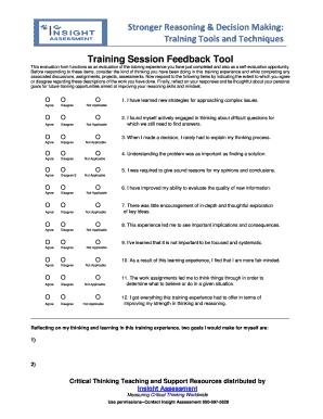 Training Session Feedback Tool