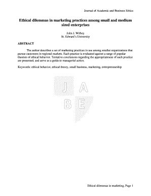 Ethical dilemmas in marketing practices among small and medium