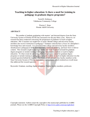 Teaching in higher education: Is there a need for training in