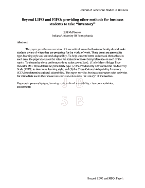 Journal of Behavioral Studies in Business