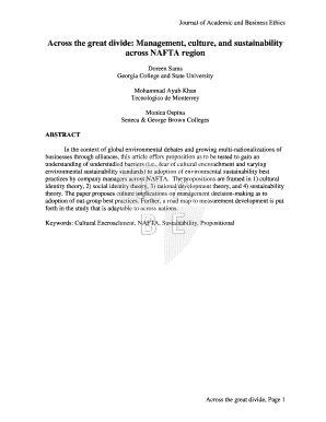 Across the great divide Management culture and sustainability bb