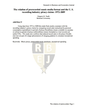 The relation of prerecorded music media format and the U S bb