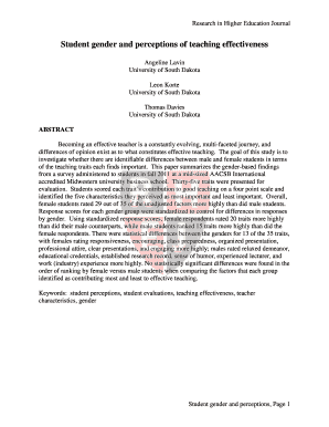 Research in Higher Education Journal