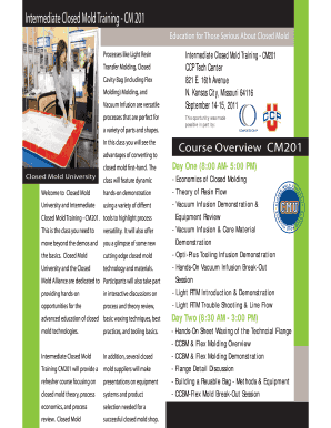 Intermediate Closed Mold Training - CM 201