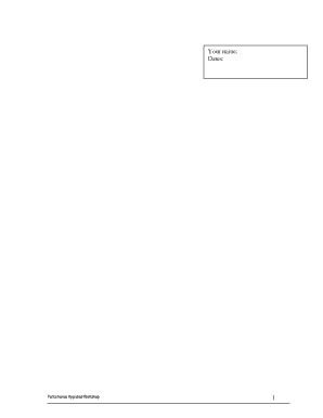 Performance Appraisal Workshop