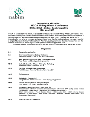 HGCA Milling Wheat Conference