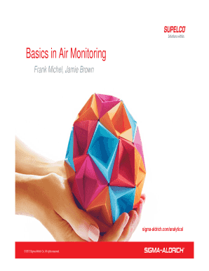 Basics in Air Monitoring