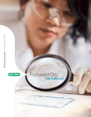 View or download a copy of the 2009 Annual Report here - Bio-Rad