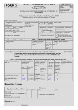 SEC Form 3 Beneficial Ownership