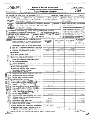 Form 990-PF 2008