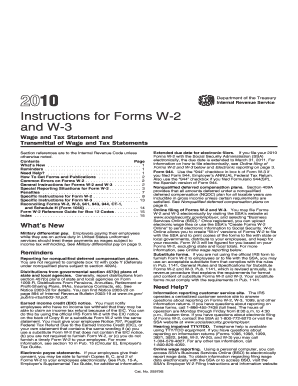 Instructions for Forms W-2 and W-3