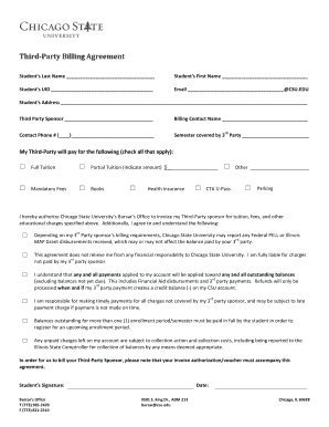 Third-Party Billing Agreement