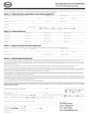 Esso Business Account Application