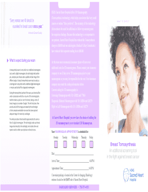 Sacred Heart Hospital 3D Mammography Brochure
