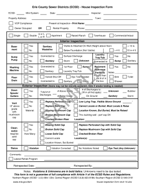 House inspection form rev4-14 - Erie County New York - www2 erie