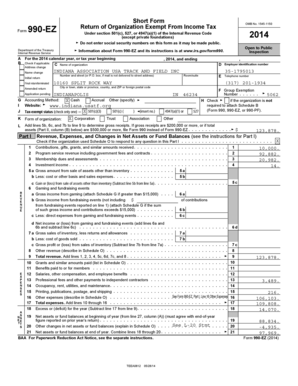 Form 990-EZ 2014