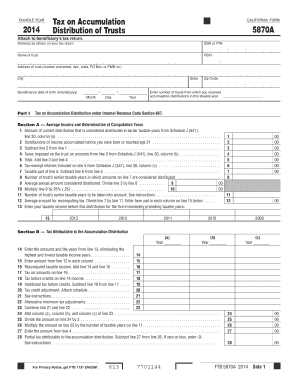 California Form 5870A