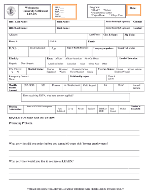 Senior Intake Form