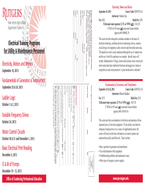 Rutgers Course Registration Form