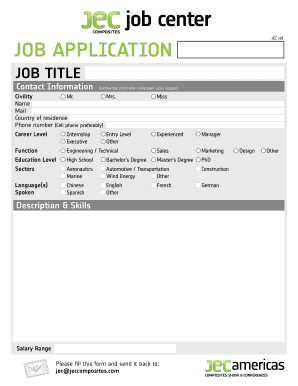 Job Application Form