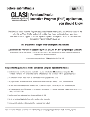 Farmland Health Incentive Program Application