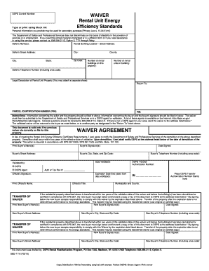 Wisconsin Rental Unit Energy Efficiency Waiver