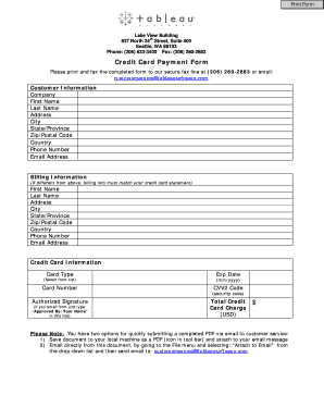 Credit Card Payment Form