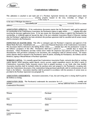 Condominium Purchase Addendum
